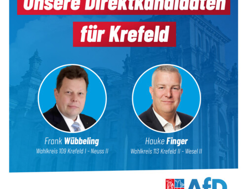 Unsere Krefelder Direktkandidaten für die Bundestagswahl 2025