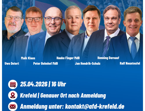 NRW wird Blau in Krefeld