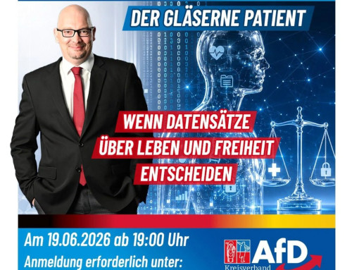 Vortragsabend mit Sven Elbers: Der gläserne Patient – Wenn Datensätze über Leben und Freiheit entscheiden